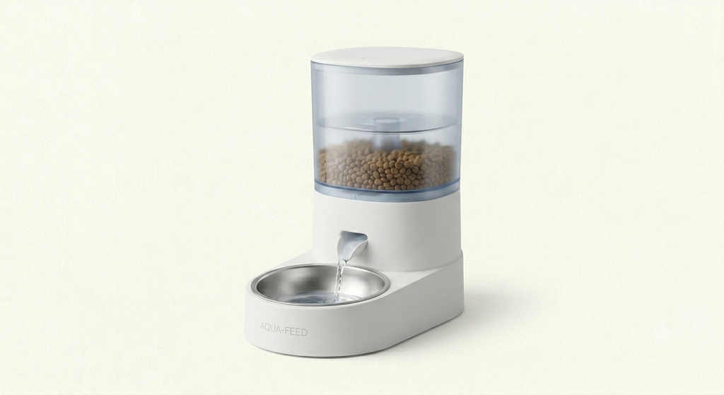 AQUA-FEED™ Smart Pet Feeder – Healthy Meals, Scheduled by App