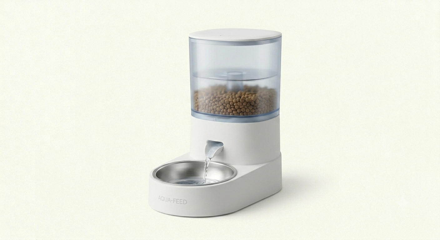 AQUA-FEED™ Smart Pet Feeder – Healthy Meals, Scheduled by App